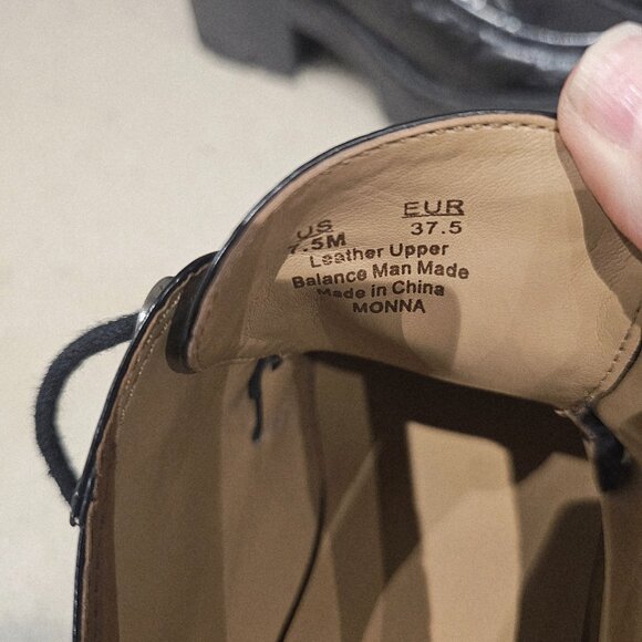 Sam Edelman Black Lace up Platform Loafers - Picture 6 of 6